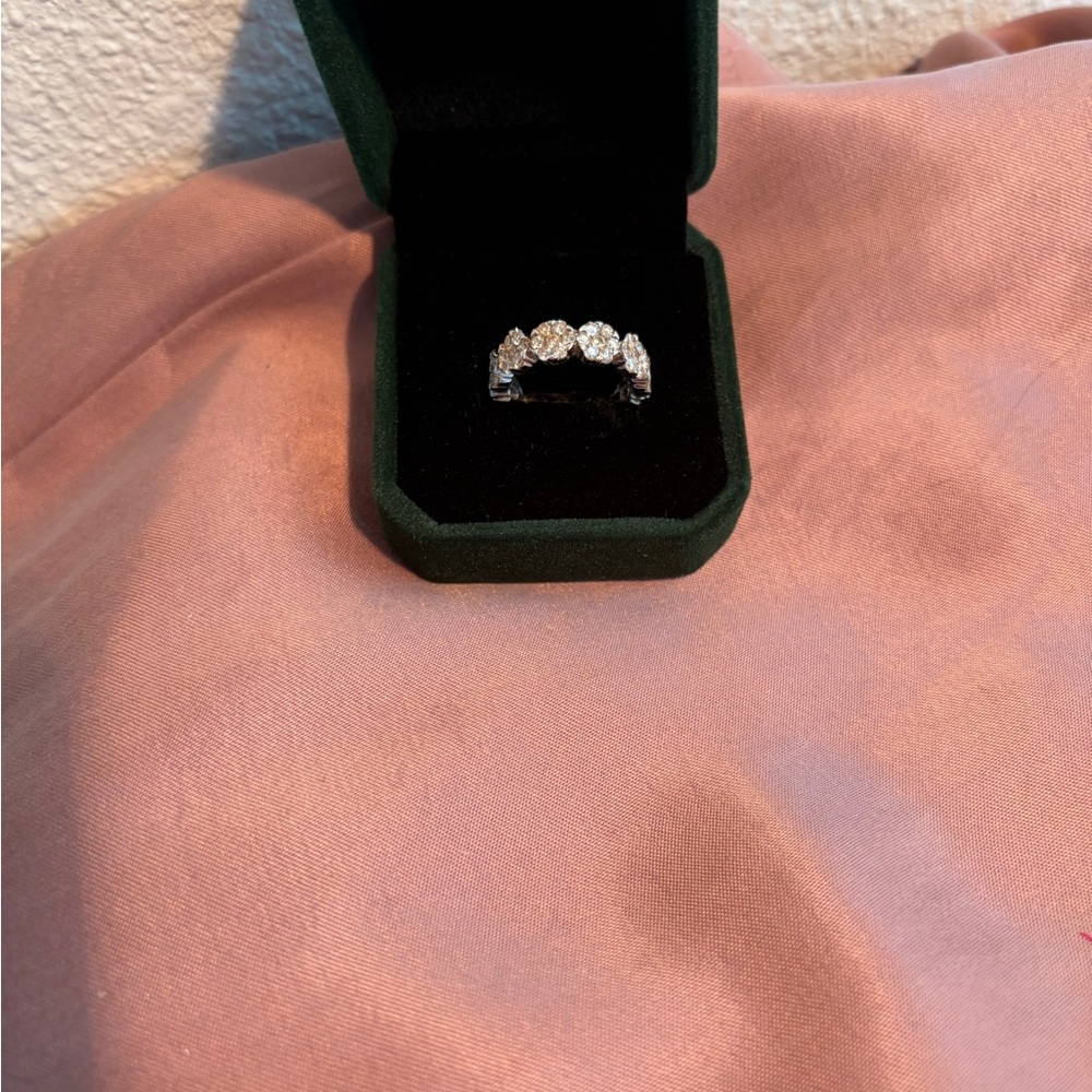 14kt White Gold and Diamond Eternity Band